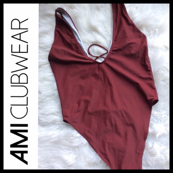 NWOT Lace Up Plunging Swimsuit - Picture 3 of 8